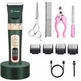 Pet Dog Cat hair clipper Low noiser Trimmer Electrical Animals Grooming Clipper LCD Display Rechargeable Haircut Shave Machine