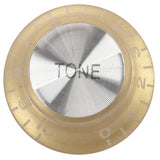 8X Set Gold Top Hat Knob for Gibson for Les Paul Gold Foil Button