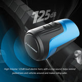 CYCLINGBOX Bike Bell 125dB Loud Anti-Theft Bicycle Electric Horn Portable USB Charging Alarm Waterproof for MTB Mountain Bike