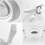 Raised Dog Bowl For Cats And Small Dogs Adjustable Elevated Dog Cat Food Water Bowl Stand Feeder Dish Double Pets Feeding Bowls