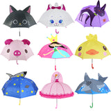 Cute Cartoon Umbrella Kids Animation Creative Long-handled 3D Ear Modeling Kids Umbrella For Children Boys Girls Free Shipping