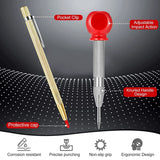 Carpenter Mechanical Pencils With Center Punch,Carbide Scriber Tool,Solid Pencil Marker Marking Tool With Sharpener