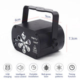 Mini Stage Light Led Dj Disco Laser Projector With Remote Control Professional Stage Lighting Effect for Wedding Home Party Lamp