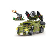 Military Series World War II Chinese Army VN9 wheeled armored vehicle DIY Model Building Blocks Bricks Toys Gifts
