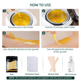 500ML Electric Wax Heater Machine Hair Removal Wax-melt Machine Depilatory Wax Melting Warmer Wax Heating Pot Melter Epilator