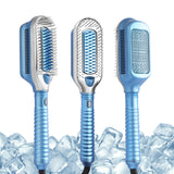 Ice Comb Hair Straightener Brush Electric Comb Straightener Hair Blower Brush Negative Ion Cold Air New Frozen Hair Styling Tool