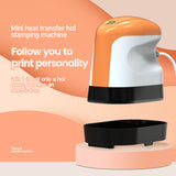 2in1 Portable Mini Electric Iron Heat Press Stamping Machine Cap T-shirt Canvas Bag Cloth DIY Printing Device Thermal Transfer