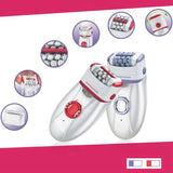 Original washable women epilator electric female facial body hair removal rechargeable leg bikini lady shaver callus remover