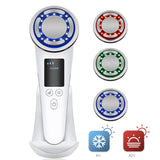 Cold Compress&amp; Hot Heating Pulse Beauty Device Beauty health EMS Face Lifting Machine LED Therapy Facial Massager Skin Care Tool