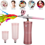 Facial Airbrush Water Oxygen Injector Machine Compressor Nano Fog Mist Sprayer Makeup Infusion Apparatus Cake Nail Art Spray Gun