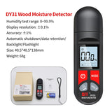 Digital Moisture Detector Moisture Tester Wood Humidity Tester Detector Backlit