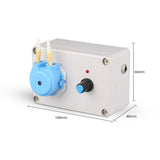 Adjustable Flow Rate Peristaltic Pump Silicone Tube with 6v/12v/24v Power Supply Laboratory Metering Pump for Pumping Water JB