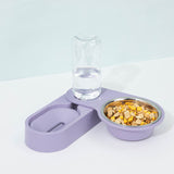 Automatic Pet Feeder Water Dispenser 2 In 1 Rotatable Drinking Food Bowl for Cat Dog  Dogs Feeder Container Dish Fuente De Agua
