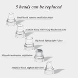 Diamond Microdermabrasion Blackhead Remover, Pore Vacuum/Suction Tool Rechargeable Acne Clean Exfoliating Face Skin Care Machine