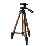 T50 Mobile phone Tripod 1.3m folding camera tripod, live camera mobile phone holder, portable pan/tilt, 4-section telescopic