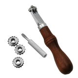 Leathercraft Spacer Tool Spacer Embossing System Set Sewing Stitch Spacer Stitching Wheel Marker Tool for DIY Leather Arts&amp;Work