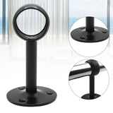 Home Easy Install Hardware Living Room Ceiling Mount Stainless Steel Accessories Curtain Rod Bracket Flange Socket With Nails