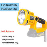 For Dewalt Battery Pack 12W 14.4-20V Flashlight Handheld LED Work Light Lithium Batteries Spotlight USB Outdoor Lamp