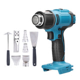 Cordless Hot Air Machine Lithium Rechargeable Heating Equipment Temperatures Adjustable Power Tool with 5 Nozzles 2 Scrapers