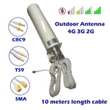 3G 4G Antenna  Barrel Shape High Gain  Omni-Directional SMA TS9 CRC9 Connecter 10meters Cable for Signal Booster Router Extender