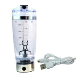 Electric Protein Shaker Bottle 450ML Portable Mixer Cup USB Rechargeable Shaker Cups for Albumen Powder Coffee Milk