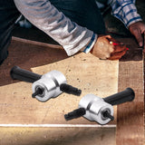 Professional Nibble Metal Cutter Double Head Sheet Nibbler Metal Cutter Drill Tool Attachment Metal Plate Open Hole Drill