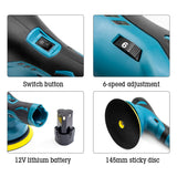 12V 110W Mini Brushless Angle Grinder with Rechargeable Lithium Battery Cordless Polishing Machine Diamond Cutting Power Tools