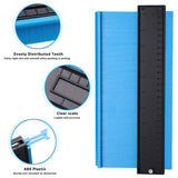 2 Pack Contour Gauge,10 inch Widen and 5 inch Contour Duplication Gauge, Gauge Measure Ruler for Corners and Contoured