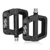 MTB Bike Pedals Non-Slip Mountain Bike Pedals Platform Bicycle Flat Pedals 9/16 Inch Nylon Fiber Mountain Bicycle Pedals mtb