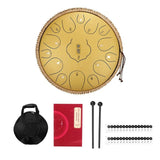 steel Tongue Drum 12.5 inch 15 Tone Handpan Drums Tongue Drum Kit Percussion Musical Instruments Professional Drum Set Beginner