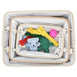 Personalized Pet Toy Storage Basket Toy Clothes Bin Dog Custom Name DIY Canvas Collapsible Box Free Print ID Pet Accessories