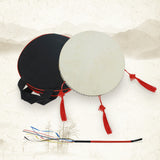 Shaman Drum Frame Drum Hand Drum Traditional Chinese Percussion Instrument with Drum Bag Drum Whip
