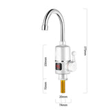 3000W Instant Tankless Electric Hot Water Heater Faucet Kitchen Instant Heating Tap Water Faucet with LED Digital Display EU Plu