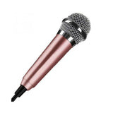 Portable 3.5mm Stereo Studio Mic KTV Karaoke Mini Microphone For Cell Phone Laptop PC Desktop Small Size Microphone
