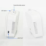 Multifunctional CO2 Temperature Humidity Monitoring Device Digital Display Household Air Quality Detector with Time Function