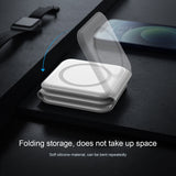 3 In 1 Foldable Magnetic Wireless Charger For Iphone 13 12 11 Pro Max X Portable Wireless Charger For Apple Watch