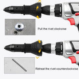 7Pcs/Set Electric Nut Riveting Cordless Riveting Drill Adaptor Insert Nut Tool with Wrench&Nuts 2.4- 4.8 Rivet Gun Tools Kit