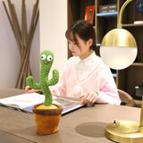 Dancing Cactus Plush Toy Electronic Shake Dancing Toy with the Song Plush Cute Dancing Cactus Early Toy for Children