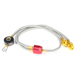 Outdoor Camping Gas Stove Propane Refill Adapter Burner LPG Flat Cylinder tank Coupler Container Adapter Save Durable Metal Tube