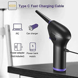 Compressed Air Duster, 45000 Rpm Rechargeable Cleaning Air Can for Keyboard Computer Utility Room Car Interior