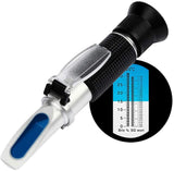 Beer Wort Refractometer,Brix/Specific Gravity Refractometer for Beer Brewing, Dual Scale(Brix 0-32%, SG Wort 1.000-1.130)