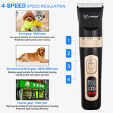 Pet Dog Cat hair clipper Low noiser Trimmer Electrical Animals Grooming Clipper LCD Display Rechargeable Haircut Shave Machine