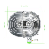 Camping Gas Heater Warmer Stove Double Head Outdoor Heater Portable Infrared Ray Camping Heating Stove Warmer Heating Gas Stove