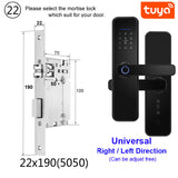 RAYKUBE X5 Biometric Fingerprint Security Intelligent Tuya Smart WiFi Password Electronic Door Lock To Open The Door Remotely