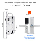 Cerradura intelige X5 Waterproof Tuya Biometric Fingerprint Security Intelligent Smart WiFi APP Password Electronic Door Lock