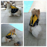 Dog Life Size Adjustable Dog Life Preserver Durable Life Vest Buoyant Lifesaver Size XS (Yellow)