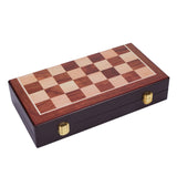Easytoday Metal Glossy Golden And Silver Chess Pieces Solid Wooden Folding Chess Board High Grade Professional Chess Games Set
