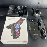 15W QI Wireless Charger Car Mobile Holder for Samsung Galaxy Z Flip 3/4/S21 Ultra  Dual Coil Auto Clamping Fast Charger