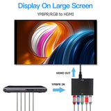 YPBPR to HDMI-compatible 1080P to RGB Component Video +R/L Audio Adapter Converter Splitter Smart TV Accessories