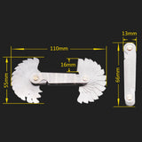 51PCS 52 PCS Set Screw Thread Pitch Cutting Gauge Tool Centre Gage Inch Metric 55/60 Degree Sliver